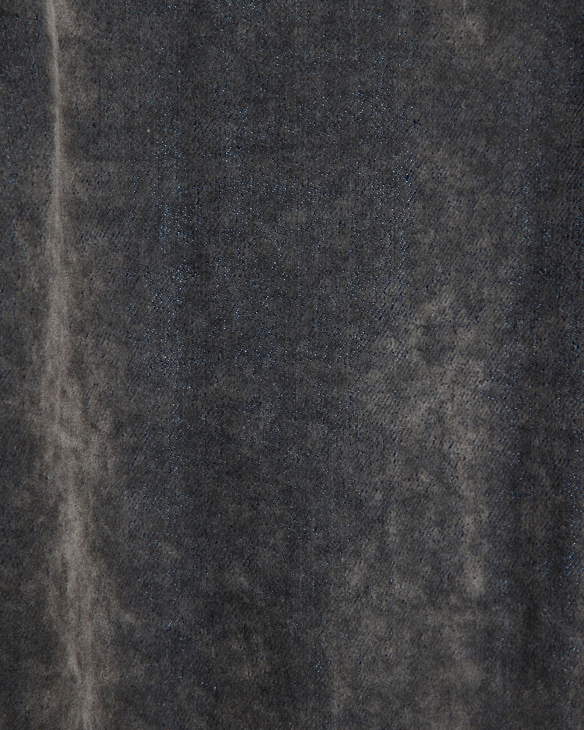 Velvet-Flocked Organic Cotton Denim USMC Slacks, Gray