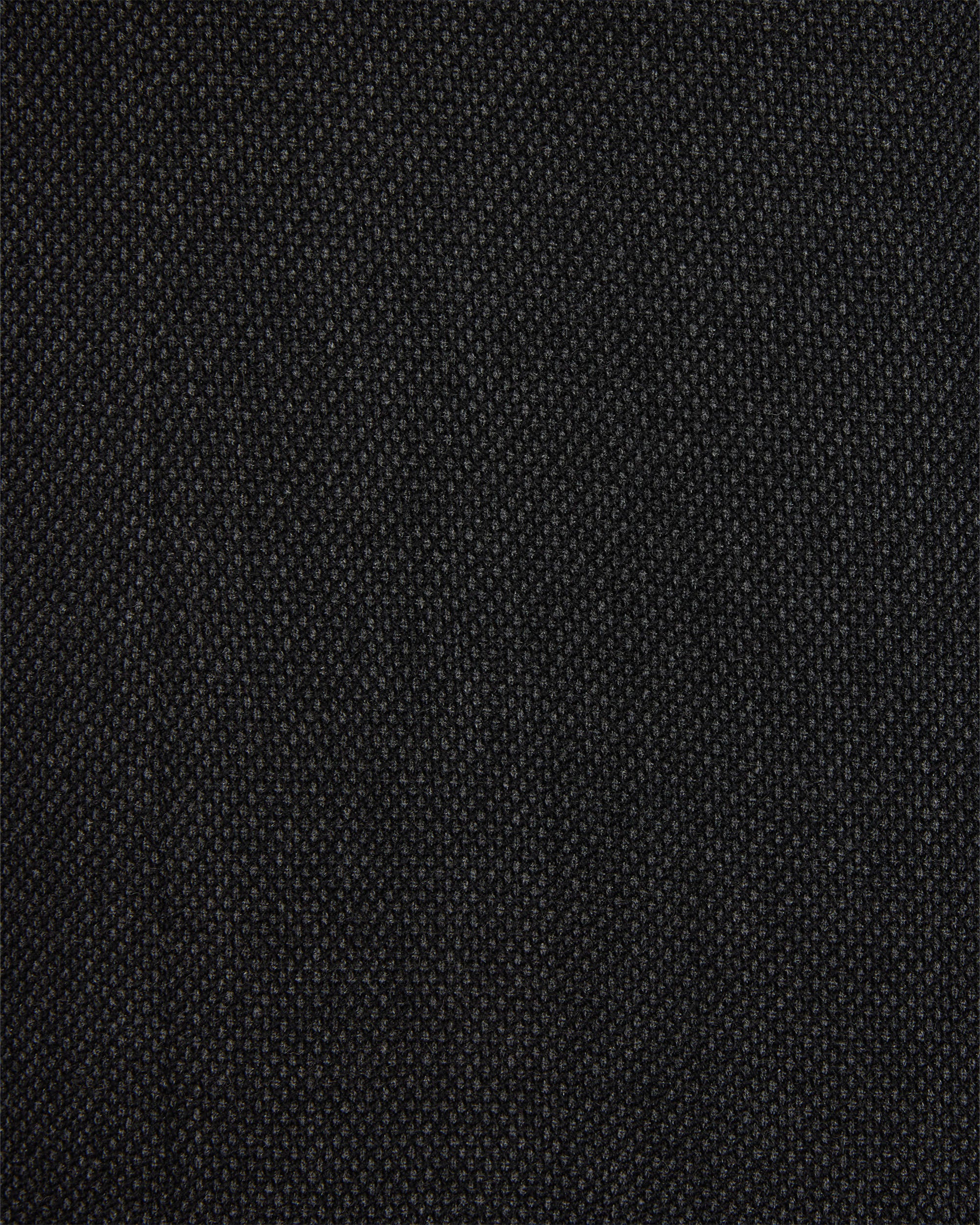 Tumbled Wool Serge / Regular Fit Straight Trousers, Gray Bird’s-Eye