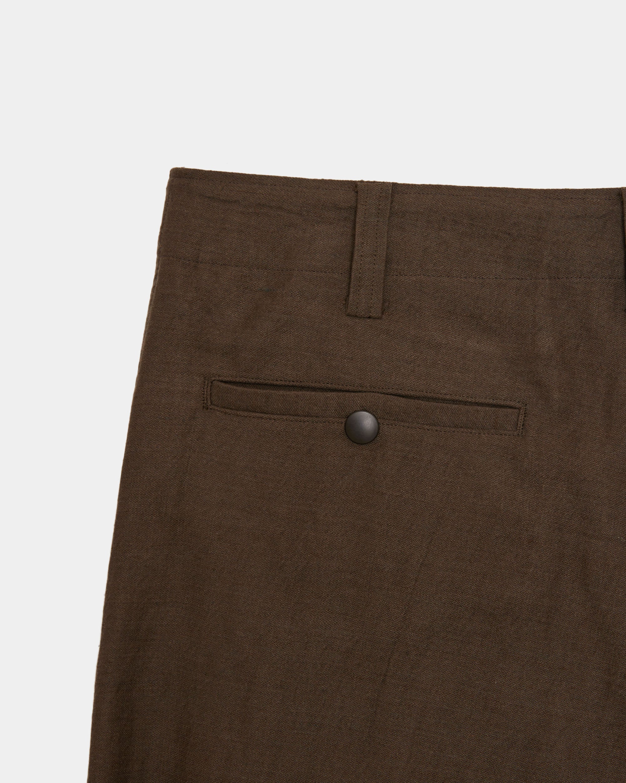 Wool/Linen Moleskin / Work Pants - Type Ben, Olive