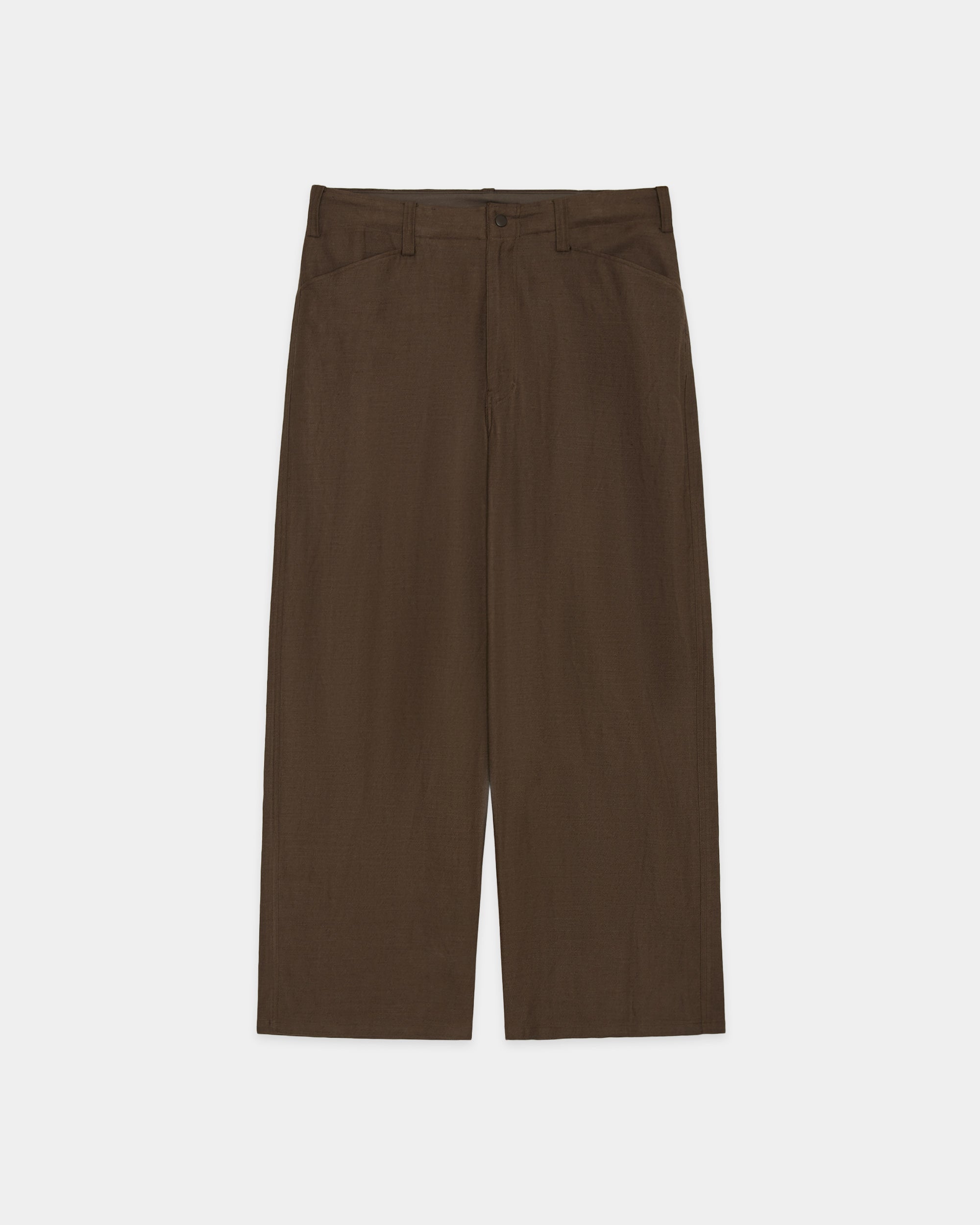 Wool/Linen Moleskin / Work Pants - Type Ben, Olive