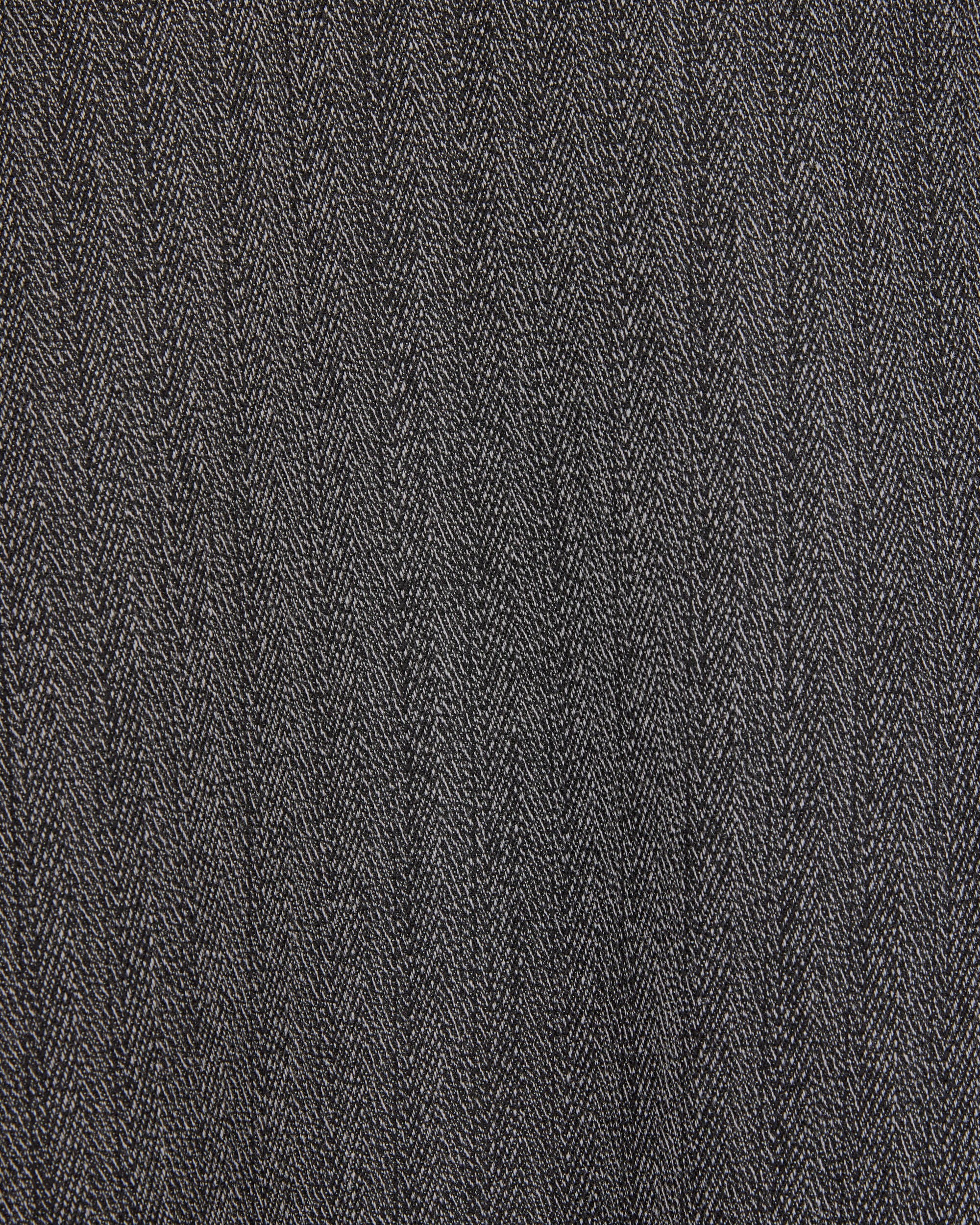 Organic Wool Twisted Melange Herringbone / Lapelless Jacket, Gray