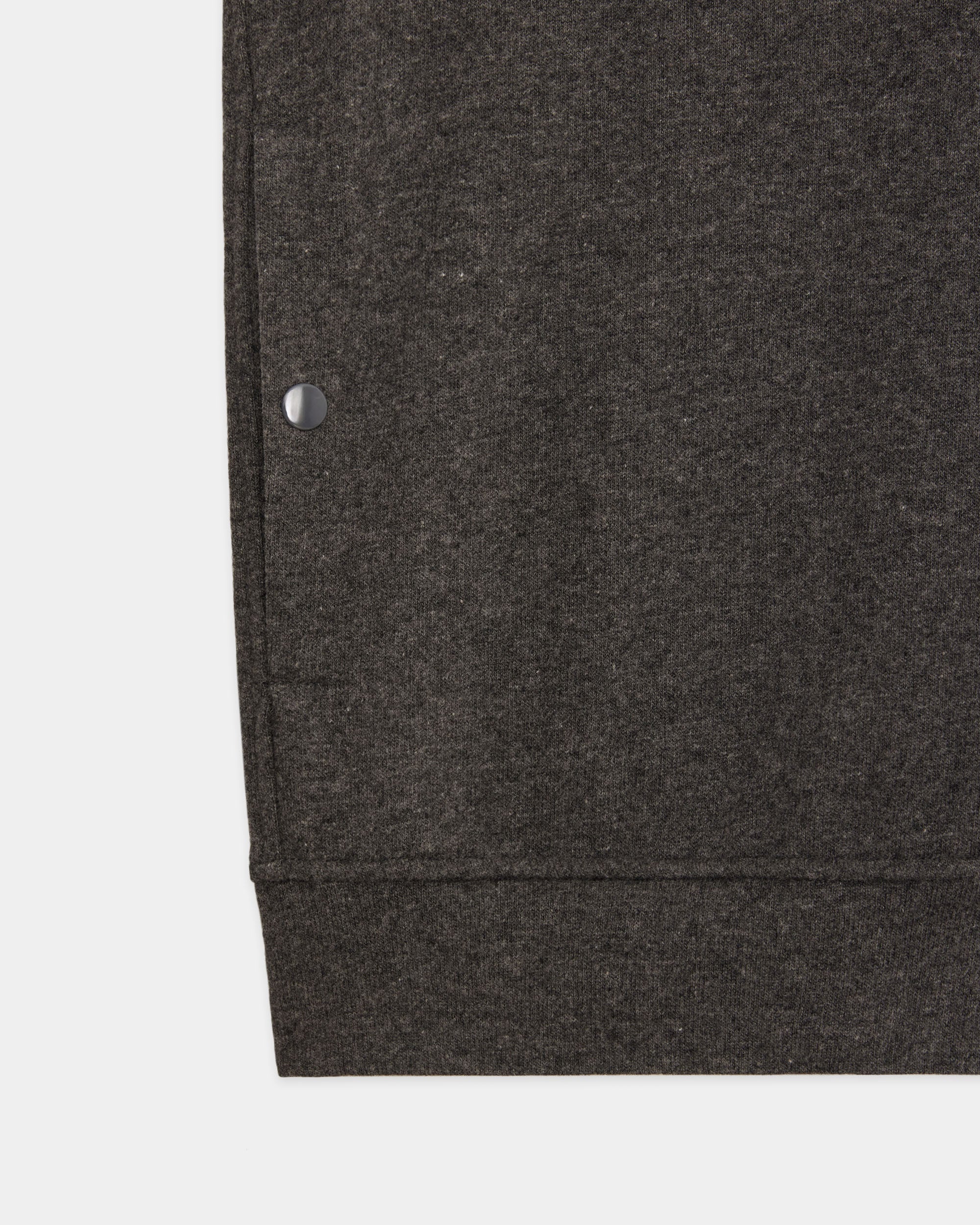 Super 180s Milled Wool Jersey / Snap Jacket, M.Gray