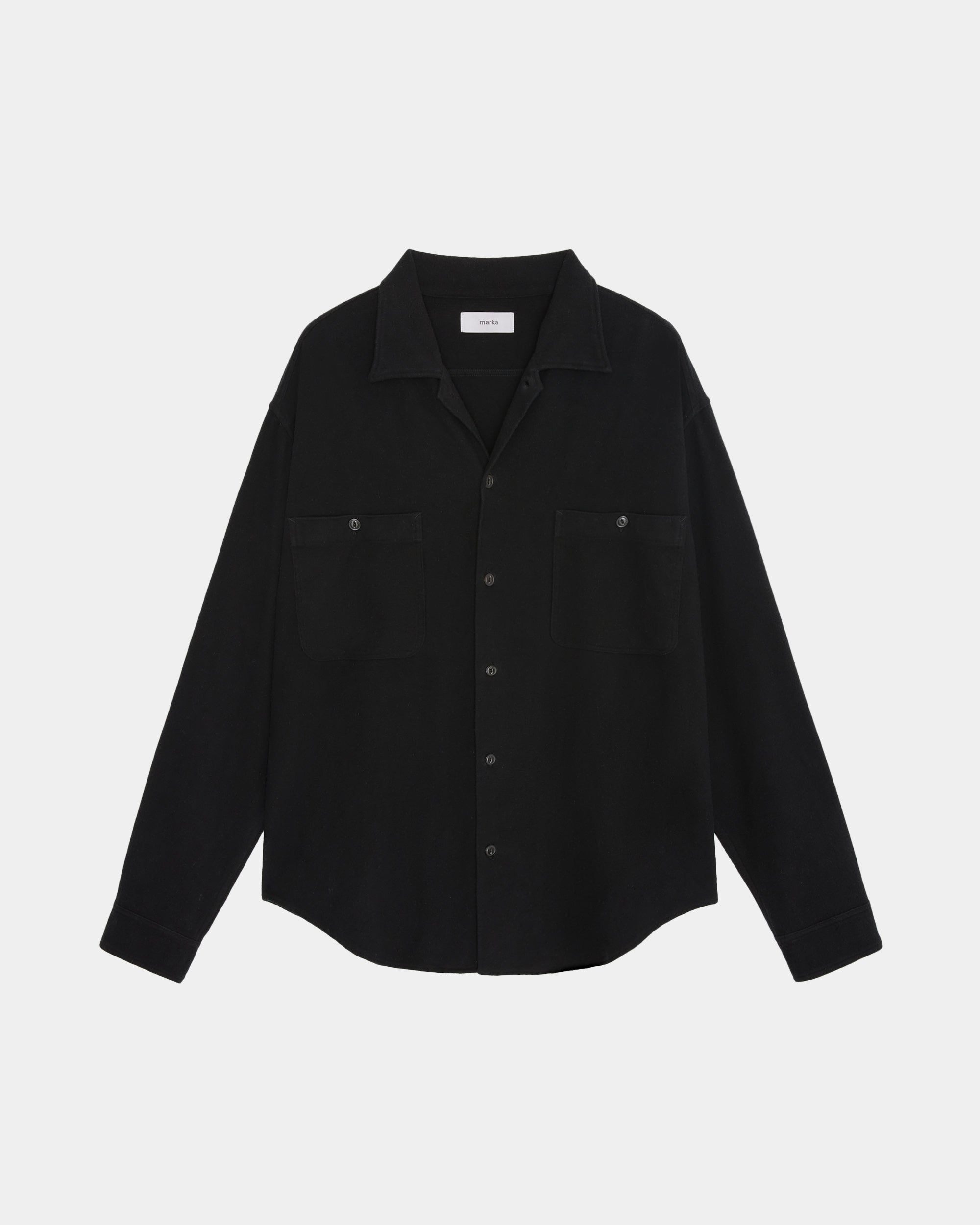 Silk Flannel / Utility Shirt, Black