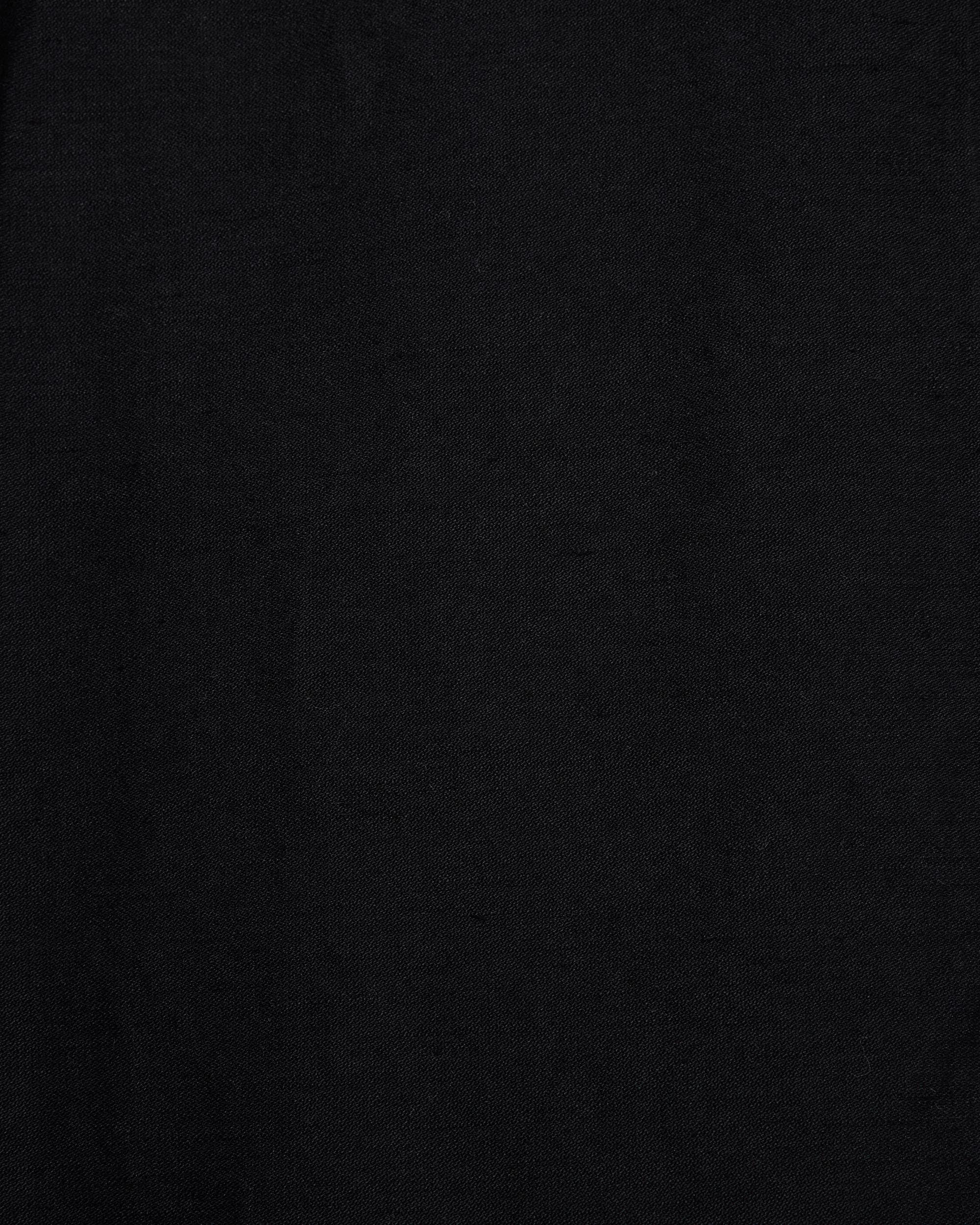 【PARKING別注】オーガニックコットン強撚ドビークロス / ワイドシリンダーフィットイージーパンツ, Black