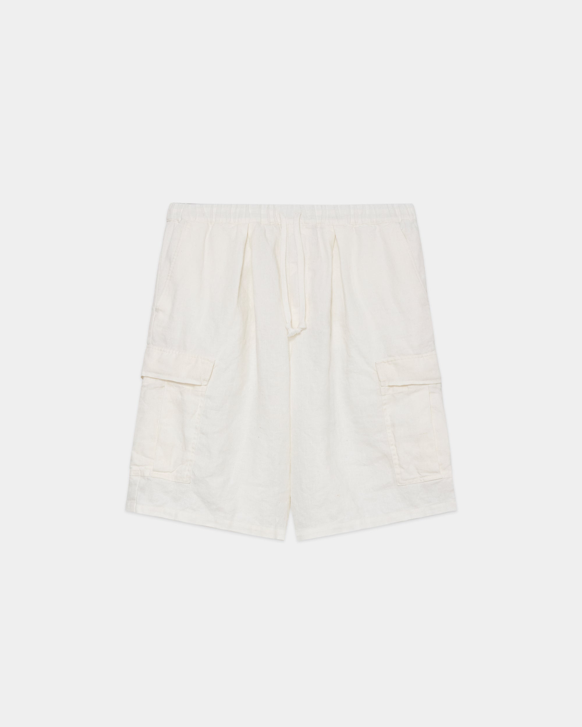 【PARKING別注】リネンキャンバス / ファティーグショーツ, Whiite