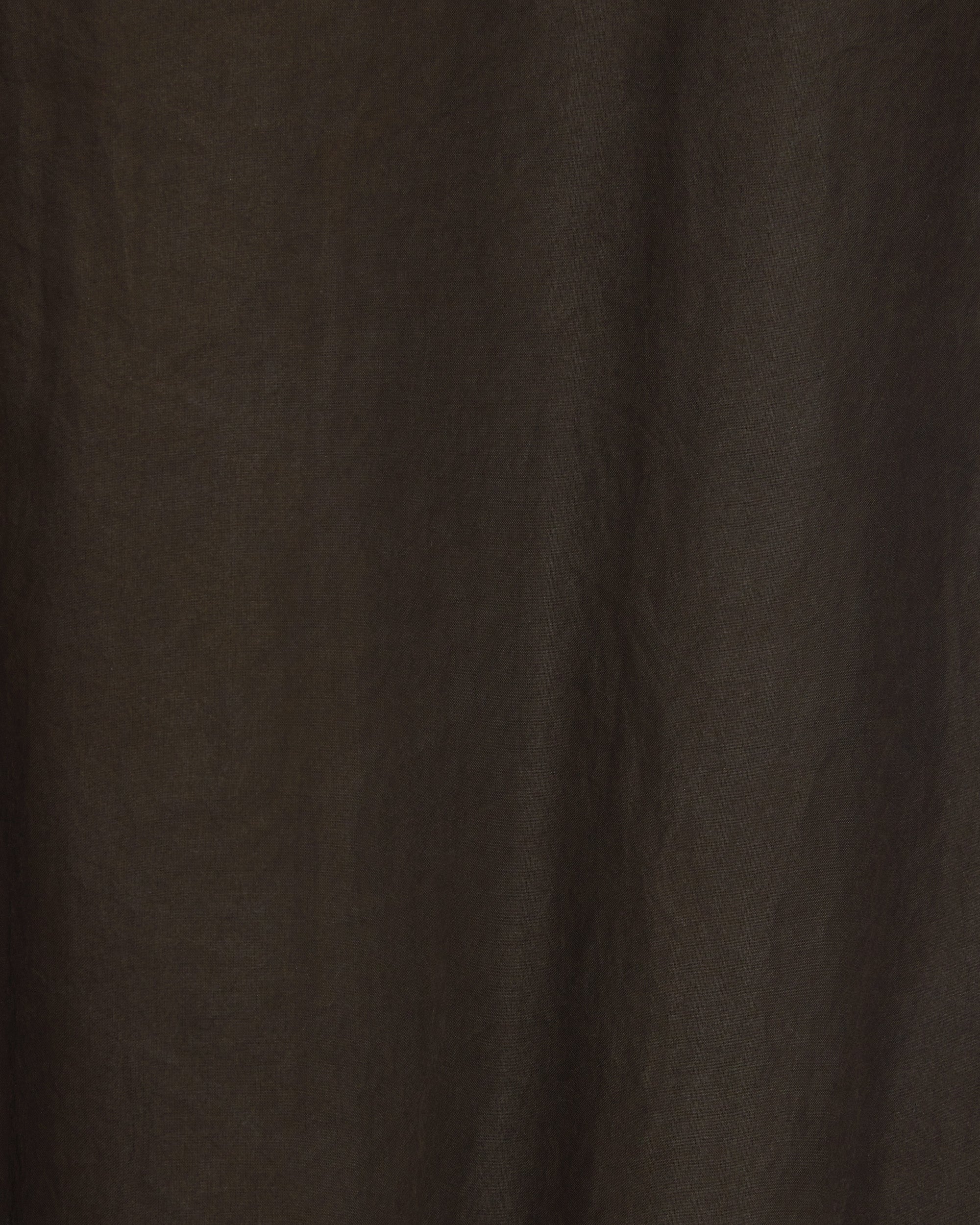【PARKING別注】8匁シルク羽二重 / "Doro-Zome"シルクオープンカラーS/Sシャツ, Mud Black