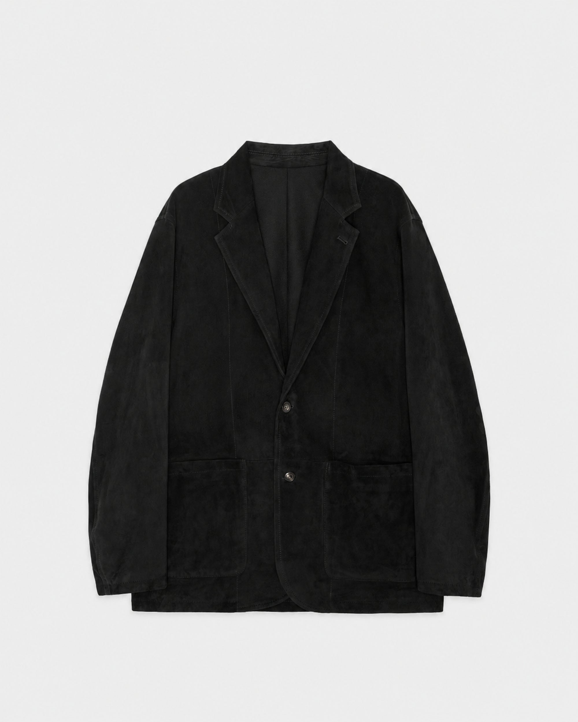 【PARKING 別注】ゴートスエード / ストロールアラウンドジャケット, Black