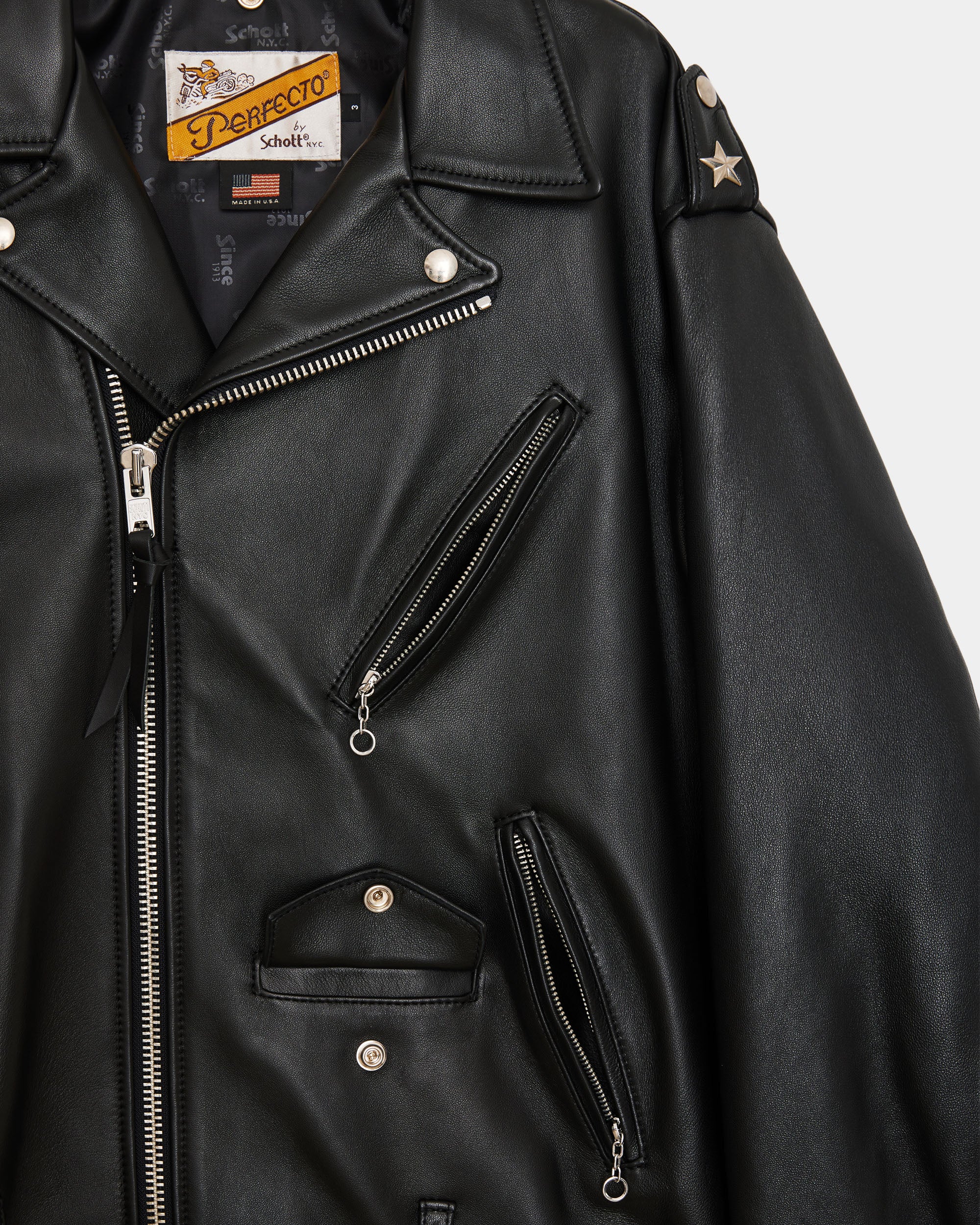 Schott × MARKAWARE for ADAM ET ROPÉ HOMME / EX ONESTAR MW, Black