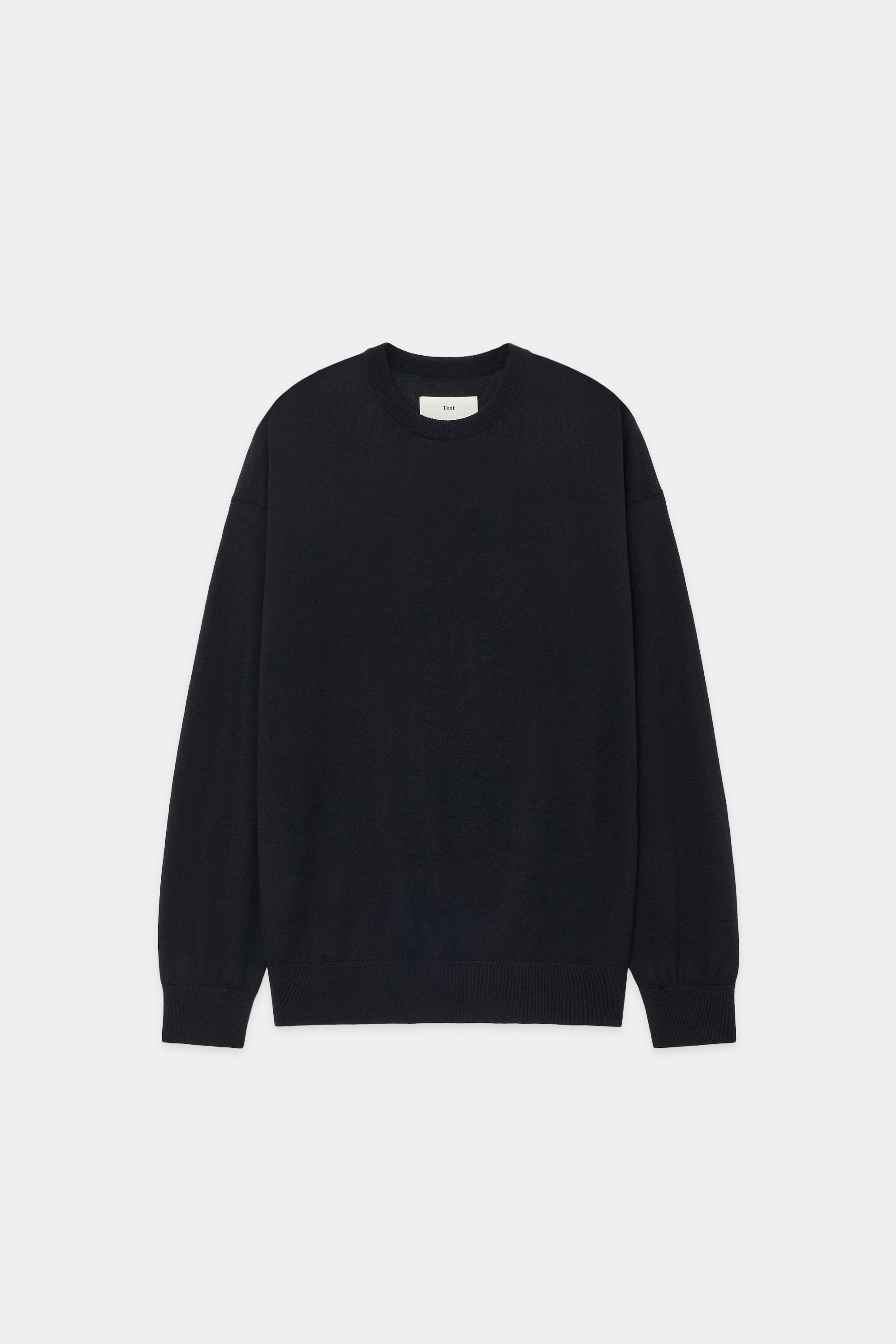 CASHMERE 18 CREW-NECK, Black