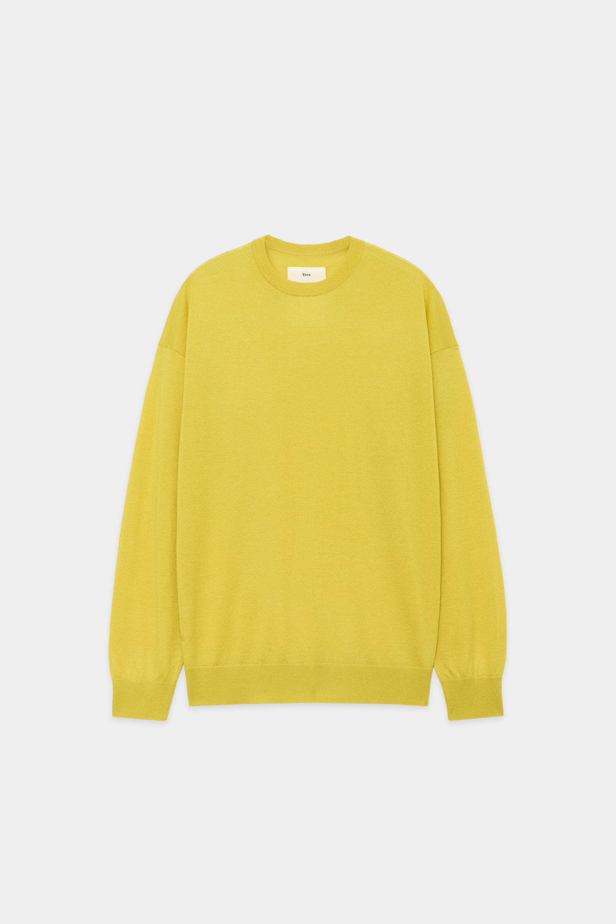 CASHMERE 18 CREW-NECK, Yellow