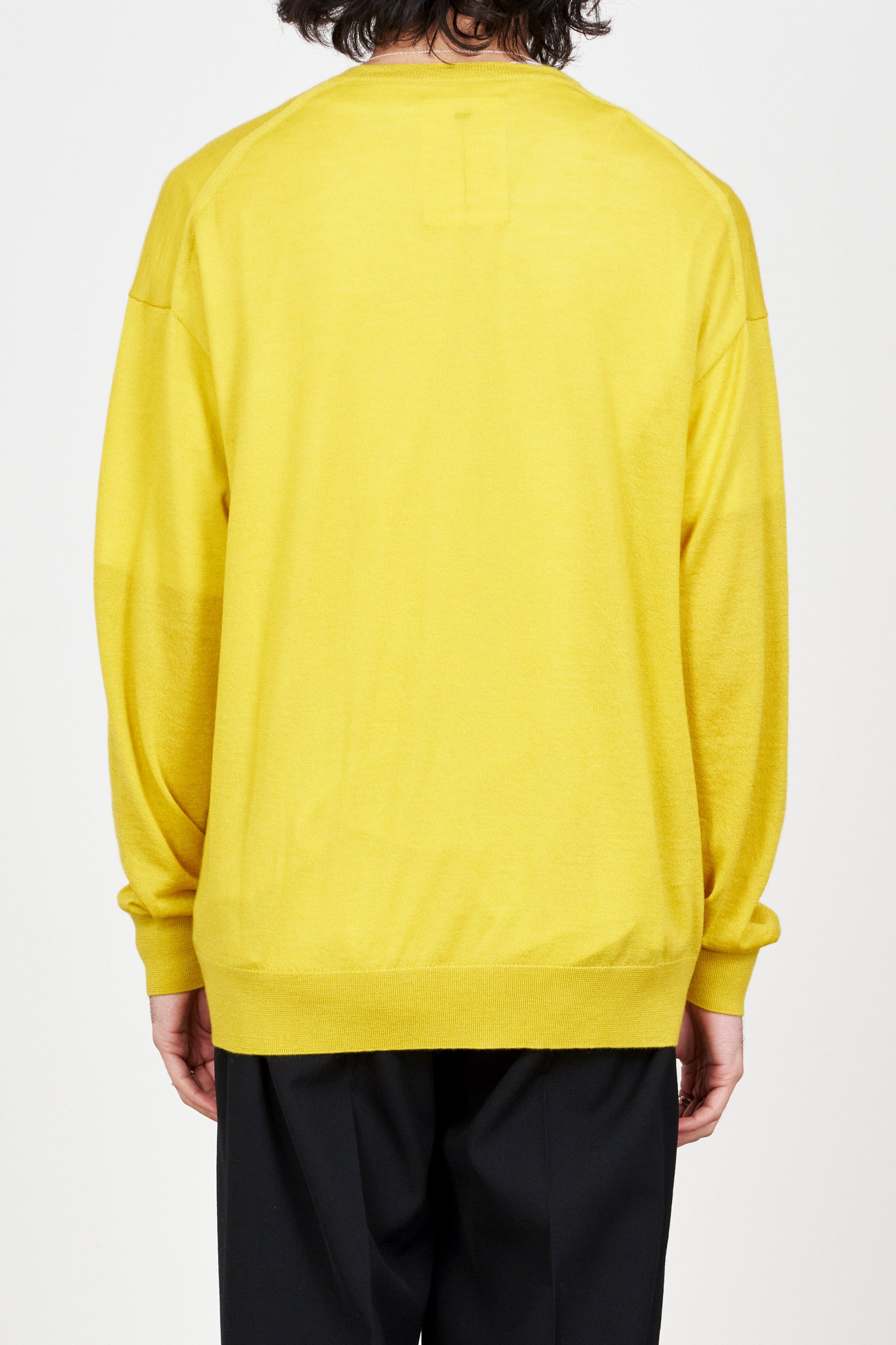 CASHMERE 18 CREW-NECK, Yellow